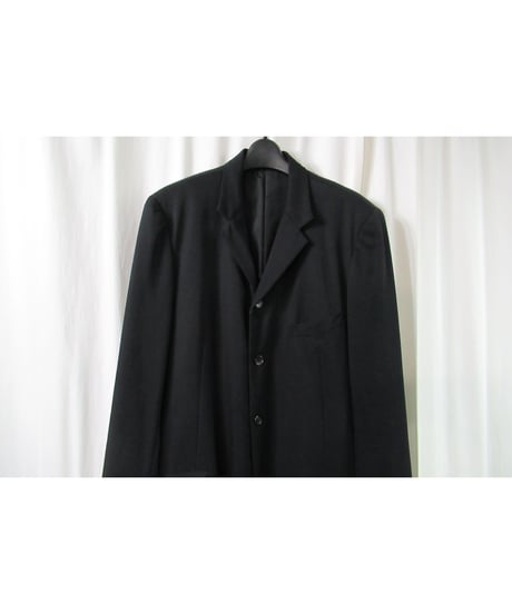 04ss yohji yamamoto pour homme 三つ釦 シンプルロングジャケット HZ-J26-100