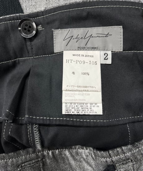 2007SS yohji yamamoto pour homme デザインパンツ（HT-P09-105）