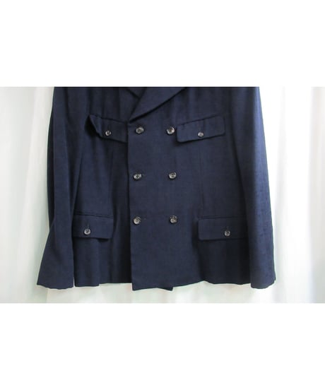 80’s COMME des GARCONS HOMME PLUS vintage 紺 デザインショートジャケット PJ-05027M