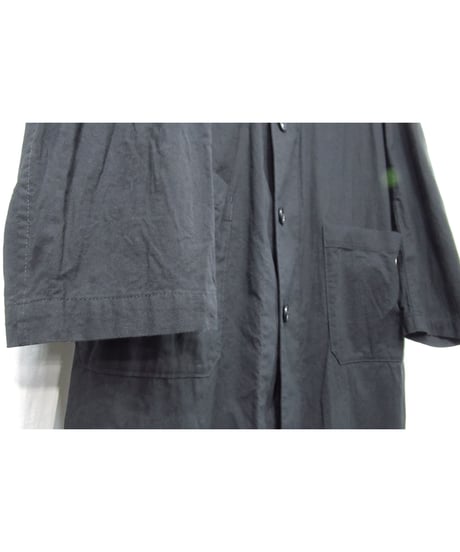 16ss yohji yamamoto pour homme ポケットデザイン コットン ステンカラーロングジャケット（HO-J35-017）