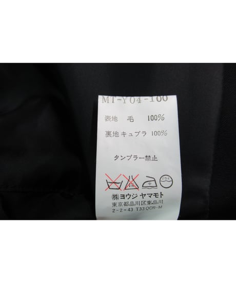 Y's for men yohji yamamoto シンプルショートブルゾン MT-Y04-100