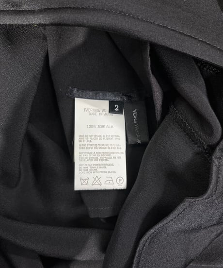 2015SS yohji yamamot +NOIR シルクデザインスカート（NU-S10-423）
