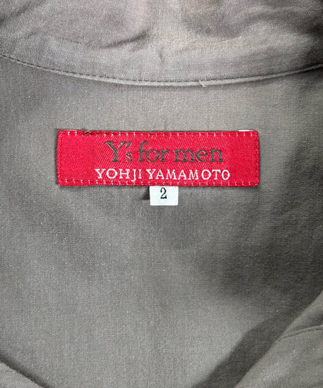 赤タグ Y’s for men yohji yamamoto チャイナ釦デザインブラウス（ME-J60-062）
