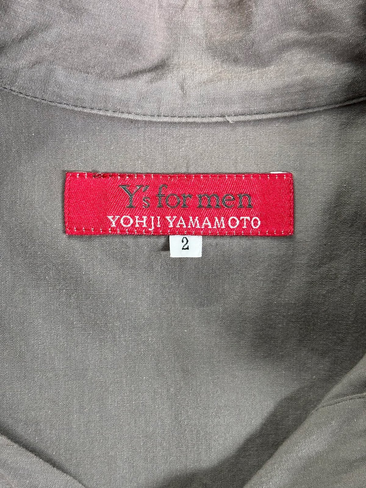 Y,s for men YOHJI YAMAMOTO赤タグ 長袖シャツ ブラウン Y's for men yohji yamamoto チェックシャツ（MZ-B08-217）