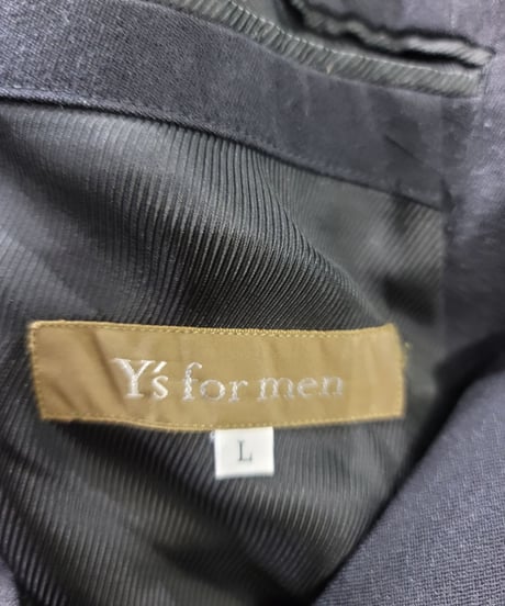 Y's for men 衿レザー4釦ジャケット (MY-J05-108)