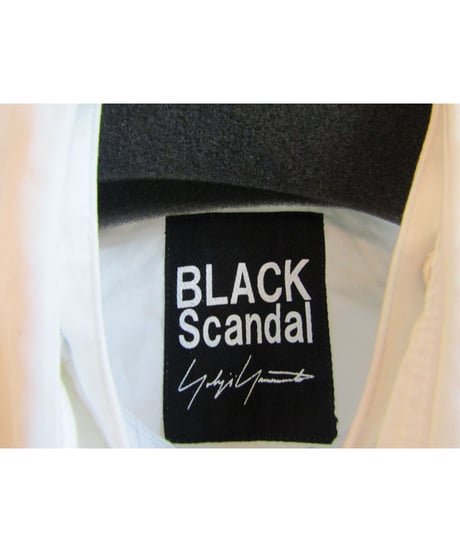 19ss yohji yamamoto BLACK Scandal 2way襟デザインロングブラウス NH-B22-001