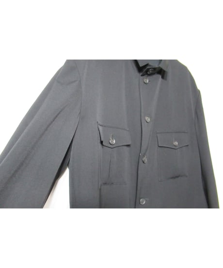 2019aw yohji yamamoto pour homme ファスナーデザイン アシメトリーロングジャケット（HC-J16-100）