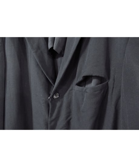 AD1993 COMME des GARCONS HOMME PLUS 脱色期 裾脱色デザイン ロングジャケット（PJ-04010S）