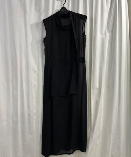 1995AW yohji yamamot +NOIR ノースリーブデザインワンピース（NE-D11-903）