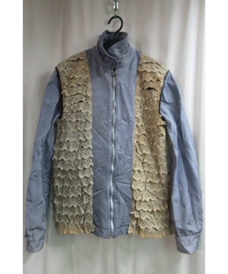 AD1998 COMME des GARCONS HOMME PLUS 裏地フリルデザインブルゾン PJ-100810