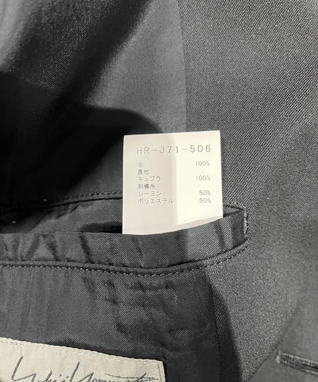 2016AW yohji yamamoto pour homme 6釦女性刺繡ジャケット（HR-J71-506）