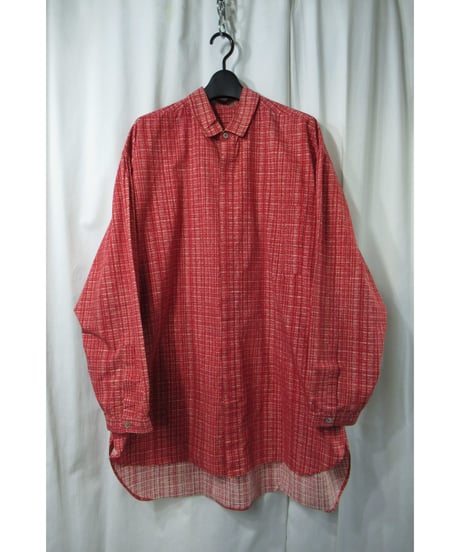 80’s Y’s for men yohji yamamoto vintage フライフロントデザイン チェックプリントブラウス（MBL-1）