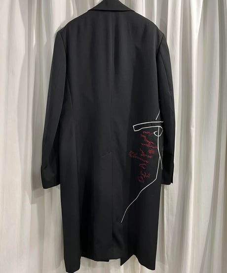 2022SS yohji yamamoto pour homme 刺繡ロングジャケット（HG-J53-108）