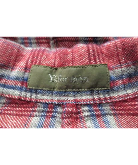 Y’s for men yohji yamamoto チェックデザインブラウス（MG-B17-118）