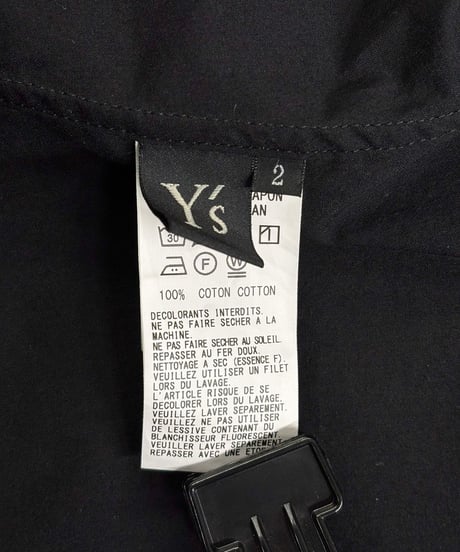 Y's yohji yamamoto コットン デザインブラウス（YI-B06-030）
