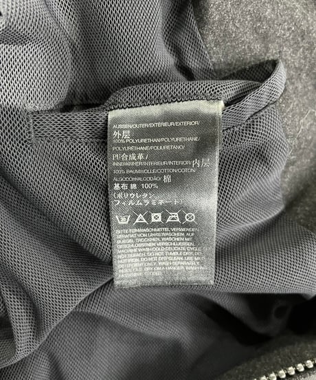 Y-3 yohji yamamoto PU合成革 ダブルジップブルゾン（3-J-088xxx）