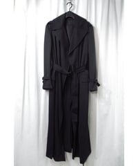 96aw yohji yamamoto femme vintage ベルトデザイン ボタンレスロングコート（FG-C10-106）