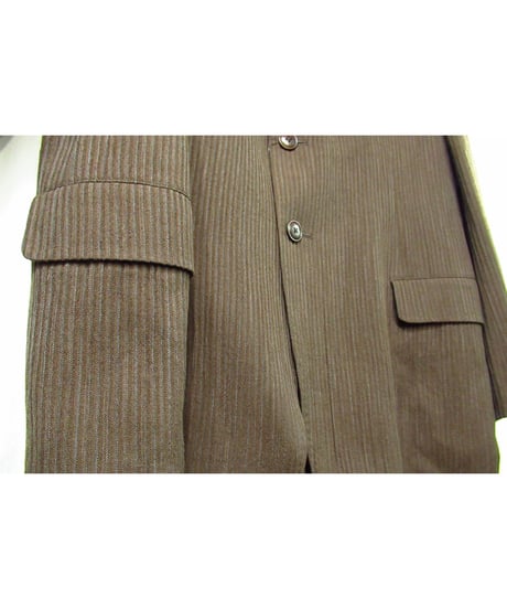 93aw yohji yamamoto pour homme vintage ストライプデザイン セットアップ ブラウン（HP-J39-161)