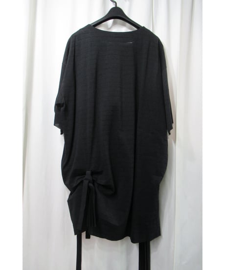 19ss RAGNE KIKAS yohji yamamoto +noir リボンデザインロングカットソー（NH-T24-070）