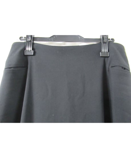 yohji yamamoto +noir パイピングポケットデザイン シンプルフレアスカート（NZ-S01-102）