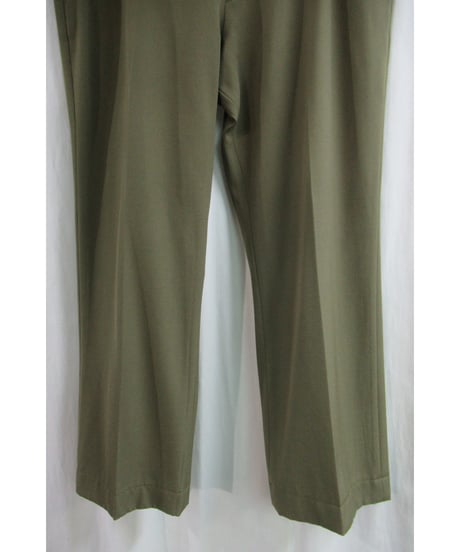 yohji yamamoto femme カーキ シンプルボックスパンツ FV-P30-526