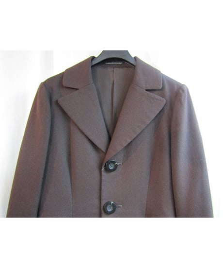 05aw yohji yamamoto femme ダークブラウン BIGボタンデザインジャケット FN-J31-187
