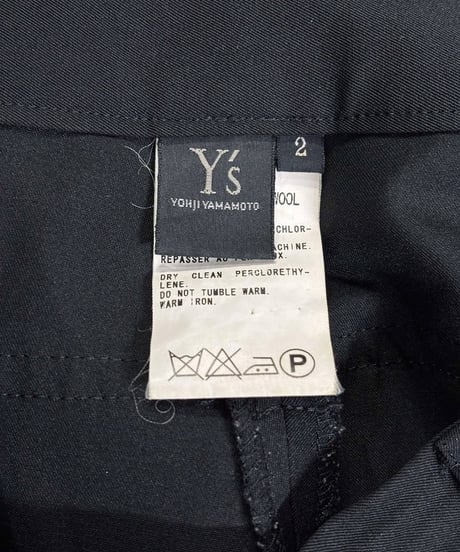 Y's yohji yamamoto ウールギャバジンパンツ（YX-P05-100）