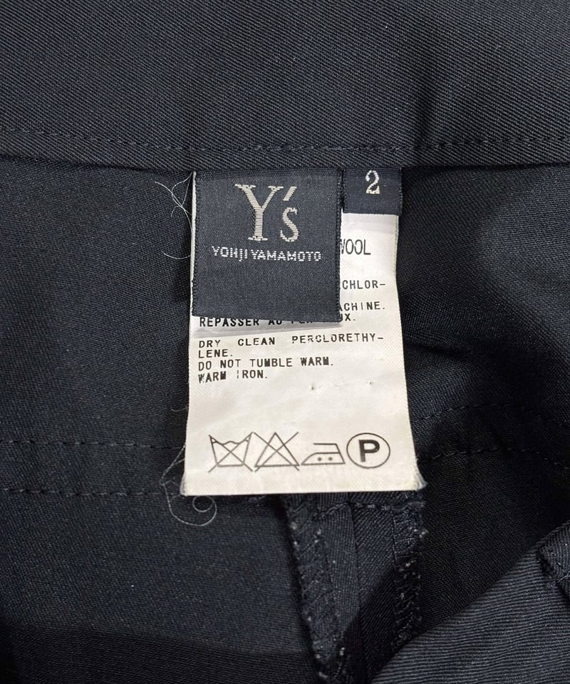 Y's yohji yamamoto ウールギャバジンパンツ（YX-P05-100） | LA