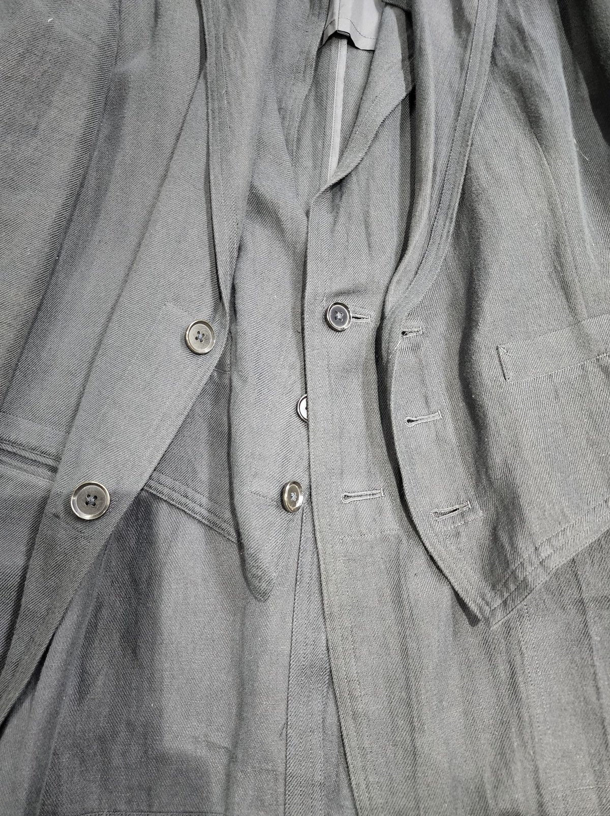 02ss yohji yamamoto pour homme 黒 レイヤードデザイン 02ss yohji yamamoto pour homme 黒 レイヤードデザイン