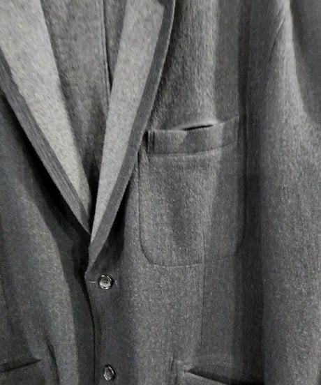 Y's for men  yohji yamamoto チャコールグレー ストライプロングジャケット  (MJ-J06-110)