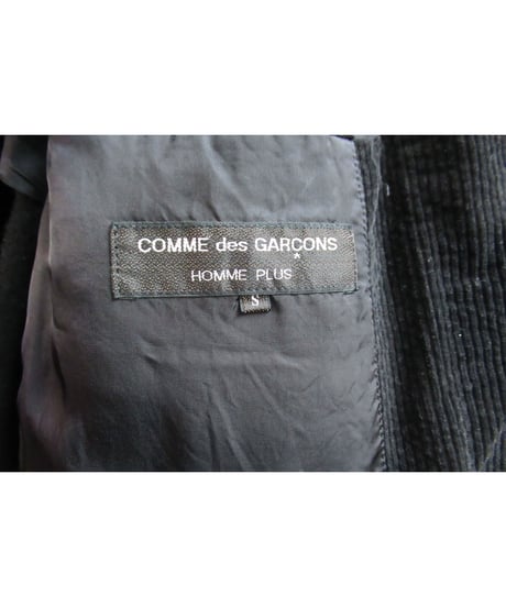 AD1994 COMME des GARCONS HOMME PLUS 縮絨 フロントジッパー 切替コーデュロイジャケット⑦ PJ-04003S