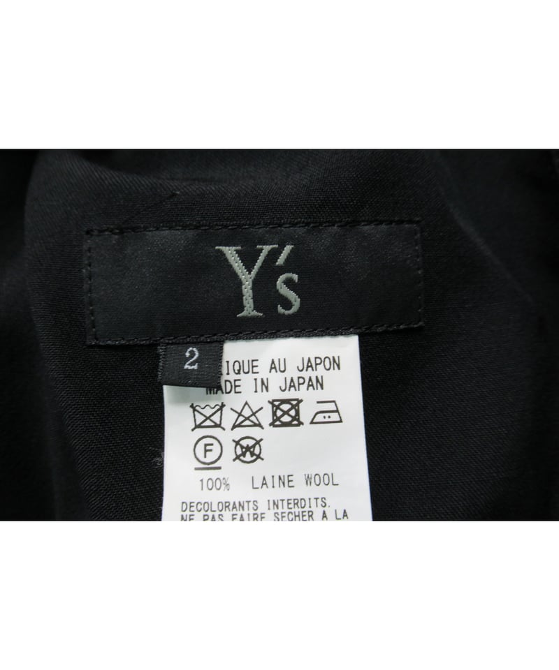 Y's yohji yamamoto 巻きスカート風アシメトリースカート YS-S01-100
