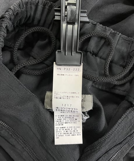 2020SS yohji yamamoto pour homme ウエスト＆裾ゴムパンツ（HN-P32-222）