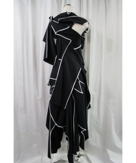 21aw yohji yamamoto femme デザインドレス（FX-D18-007）