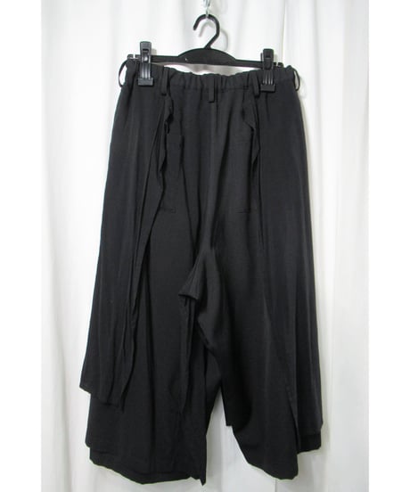 14ss yohji yamamoto femme レイヤードデザイン クロップドパンツ（FG-P09-830）