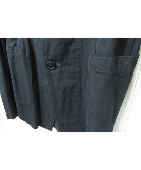 16ss yohji yamamoto pour homme 綿 麻 燕尾デザインジャケット（HO-J77-057）
