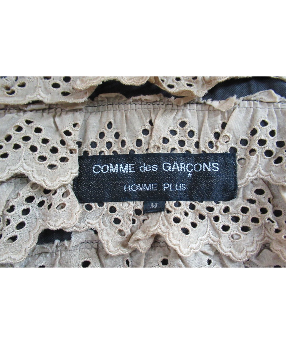 AD1998 COMME des GARCONS HOMME PLUS 裏地フリルデザインブル AD1998 COMME des GARCONS HOMME PLUS 裏地フリルデザインブル