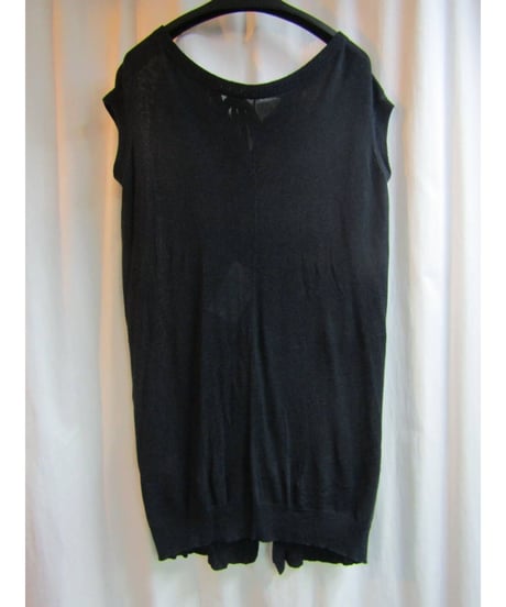 12ss yohji yamamoto femme ノースリーブロングデザインニット FB-K12-584