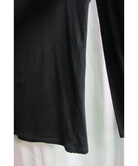 Y's for men yohji yamamoto 黒 ロゴプリントカットソー MX-T96-951