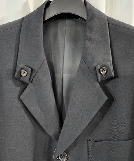 2018AW Y's for men yohji yamamoto 黒 3釦 デザインジャケット (MV-J10-116)