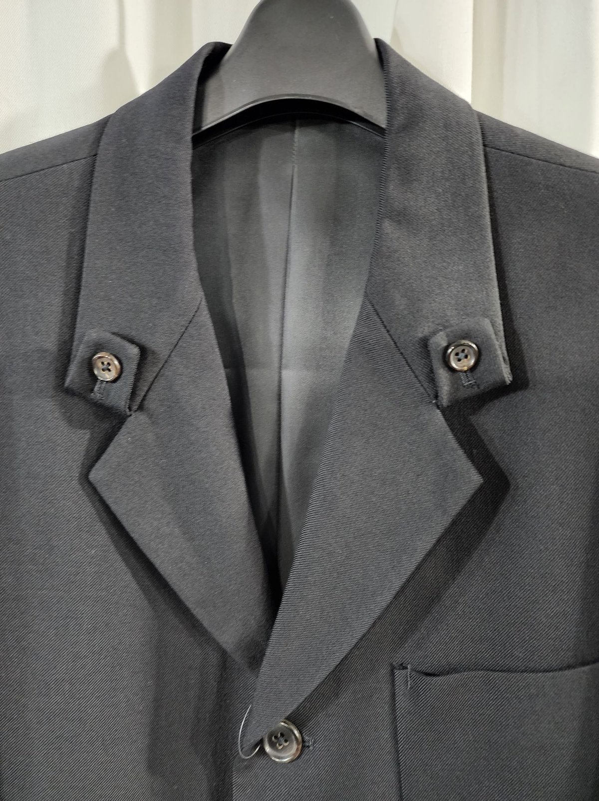 2018AW Y's for men yohji yamamoto 黒 3釦 デザインジャケッ