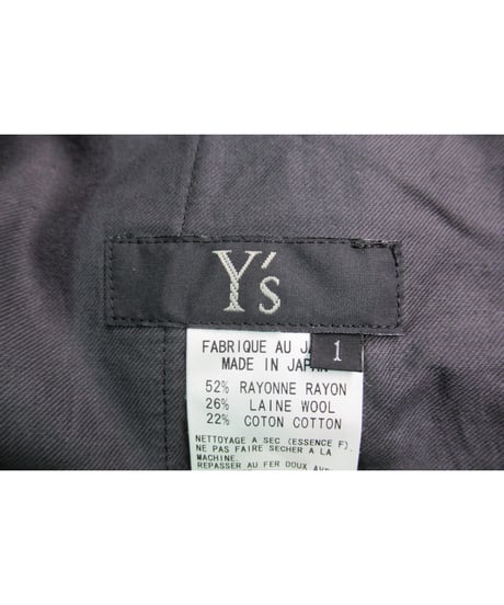 Y's yohji yamamoto プリーツスカート付き2wayパンツ YB-P01-200