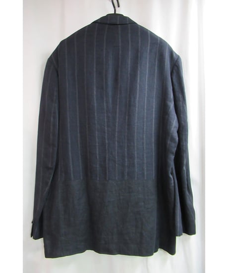 94ss yohji yamamoto pour homme vintage ストライプ 切替えデザインジャケット HT-J54-326