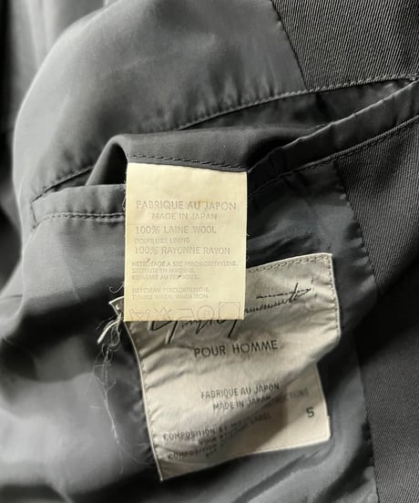 1992SS yohji yamamoto pour homme プリントジャケット（HO-J16-100）