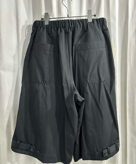 2021AW yohji yamamoto pour homme ワイドハーフパンツ（HX-P31-100）