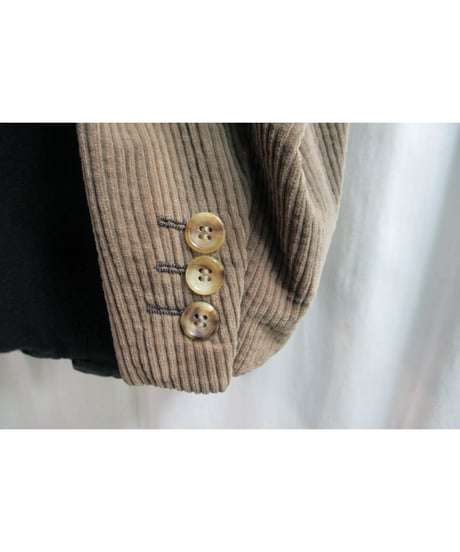 AD1994 COMME des GARCONS HOMME PLUS 縮絨 フロントジッパー 切替コーデュロイジャケット④ PJ-04004S