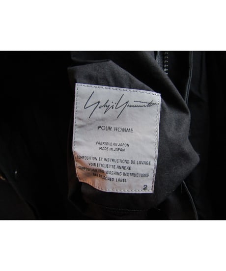 yohji yamamoto pour homme リバーシブル 多ポケットデザインロングコート HR-C04-001