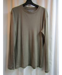 02aw yohji yamamoto pour homme カーキ シンプルニットカットソー HM-T05-933