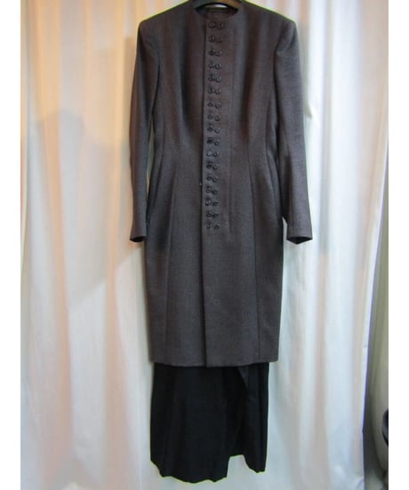 レア 94aw yohji yamamoto femme vintage デザイン切替ロングジャケット FV-J14-847