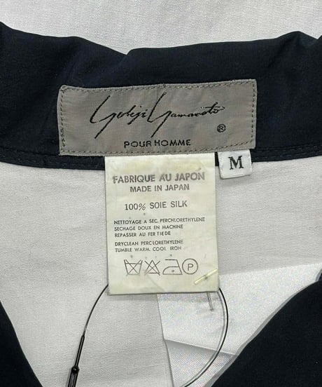 1988SS yohji yamamoto pour homme vintage 丸文字ロゴ ブラウス（H-B-243xxx）